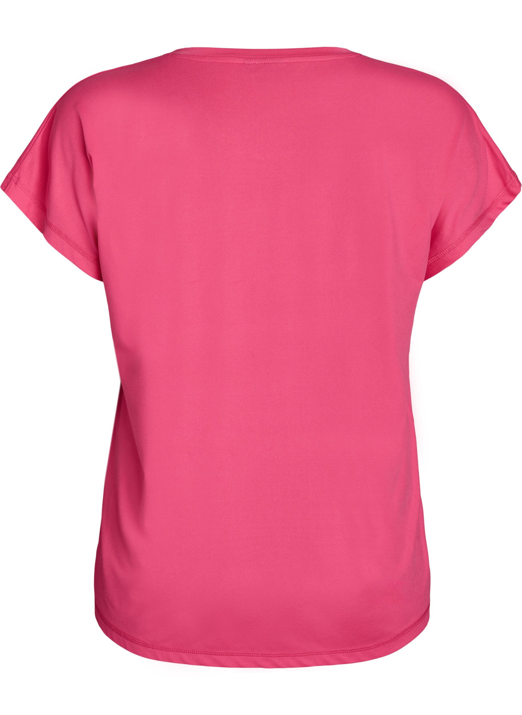 Zizzi Einfarbiges Trainings-T-Shirt, Pink, Packshot image number 1