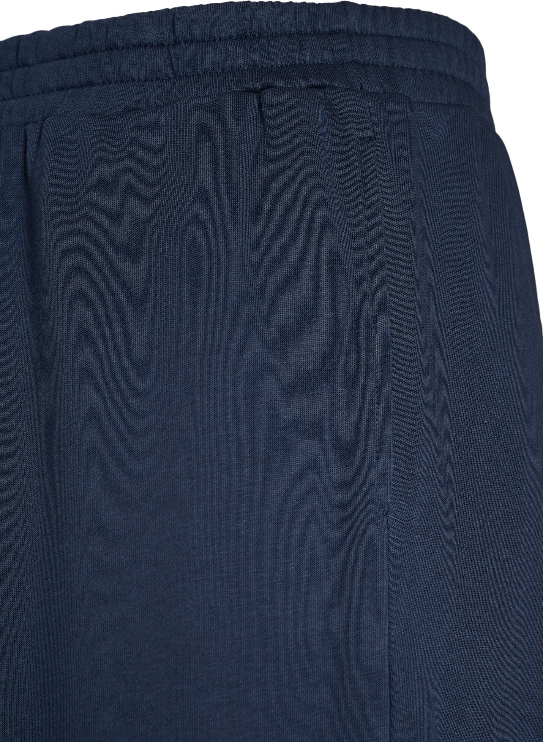 ZizziHoch taillierte Sweatpants mit weitem Bein, Blau, Packshot image number 2