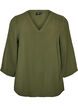 Bluse mit 3/4-&Auml;rmeln, Gr&uuml;n, Packshot image number 0