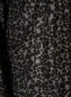 Fleecejacke mit Leopardenmuster und hohem Kragen, Schwarz, Packshot image number 3