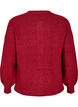 Rippenstrick Strickjacke mit Kn&ouml;pfen, Rot, Packshot image number 1