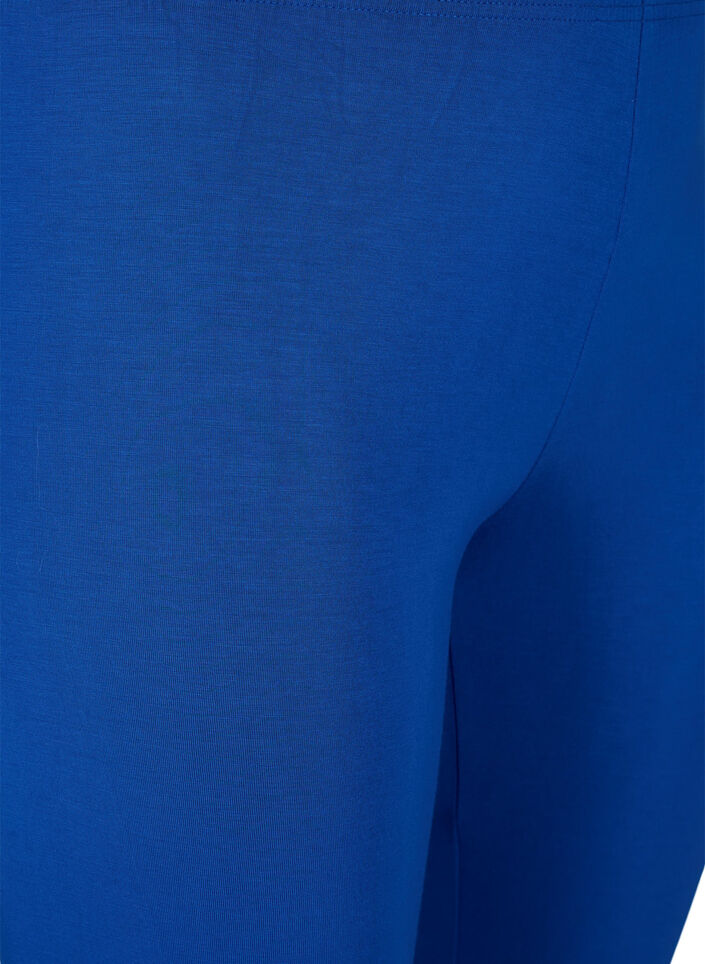 Basic 3/4-Leggings aus Viskose, Blau, Packshot image number 2