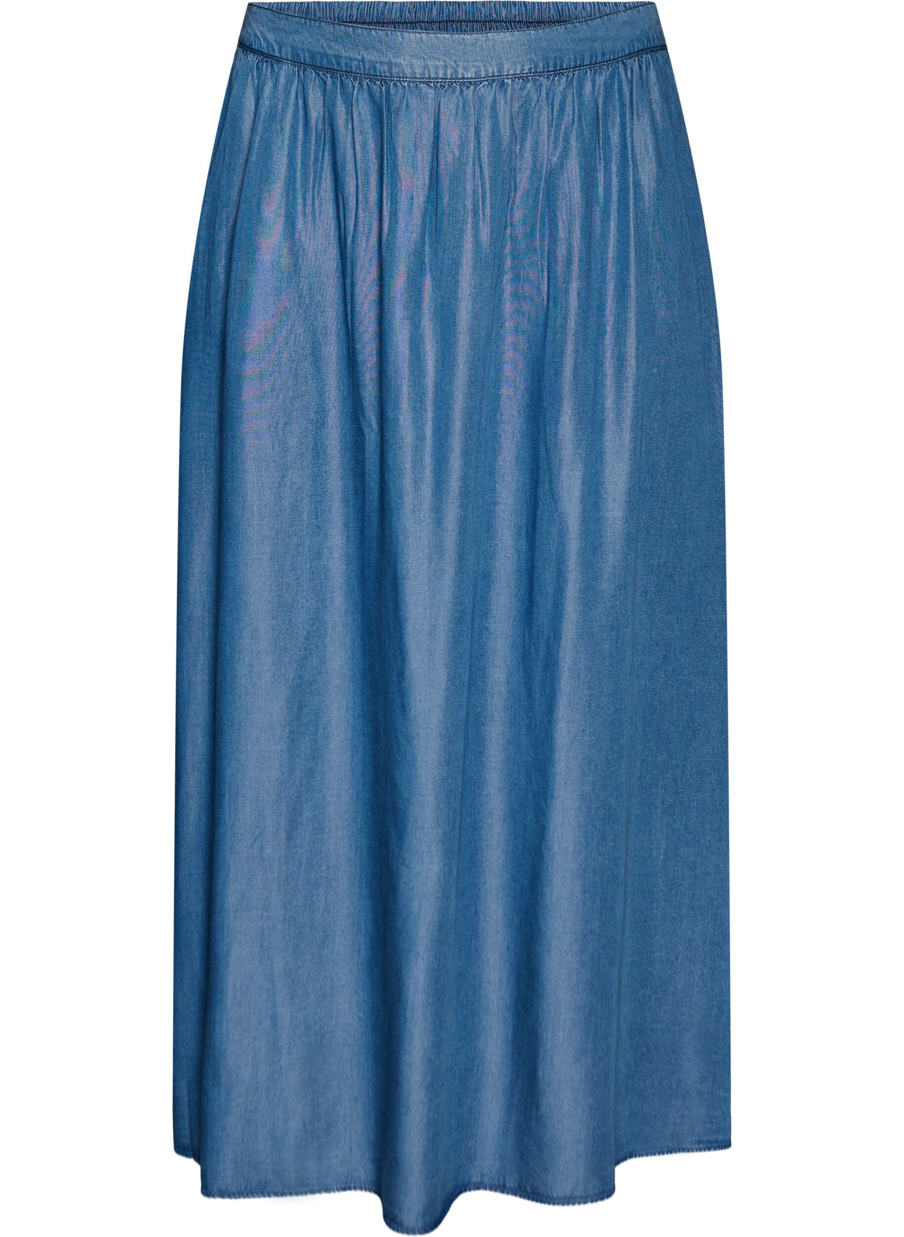 Maxirock aus TENCEL&trade; Lyocell mit Denim-Look