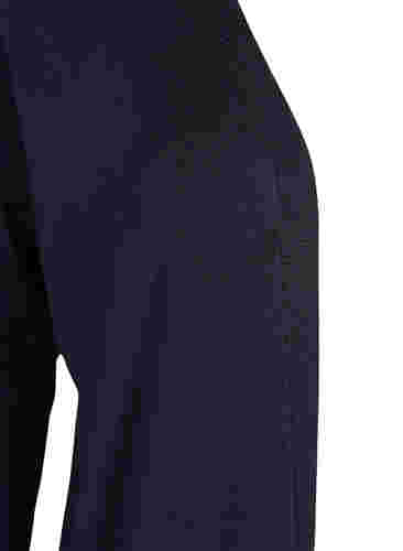 Lange Strickjacke aus einer Viskosemischung, Night Sky, Packshot image number 2