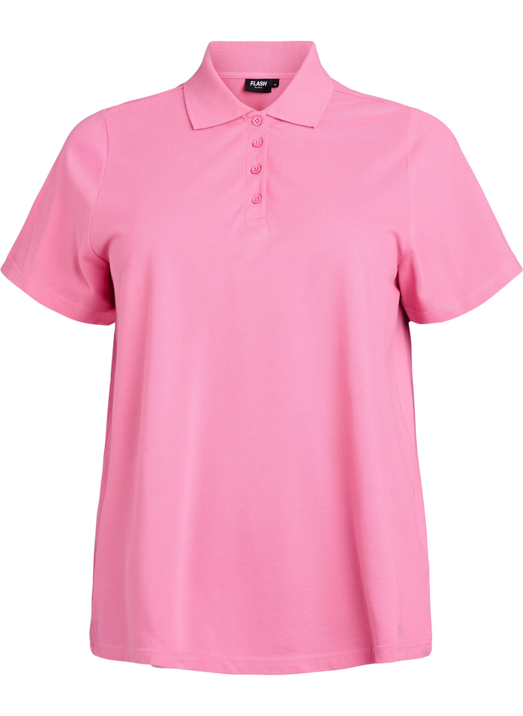 Zizzi FLASH - Poloshirt mit kurzen &Auml;rmeln, Pink, Packshot image number 0