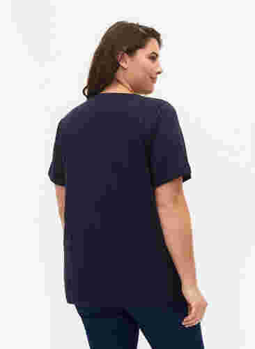 FLASH - 2er-Pack T-Shirts mit Rundhalsausschnitt, Navy Blazer/Black, Model image number 1
