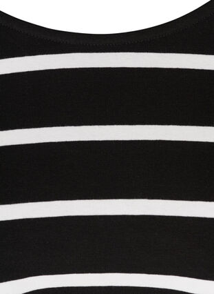 Kurzes Kleid, Black w. white stripes , Packshot image number 2