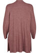 FLASH - Gerippter Cardigan mit Schlitzen, Rose Brown Melange, Packshot image number 1