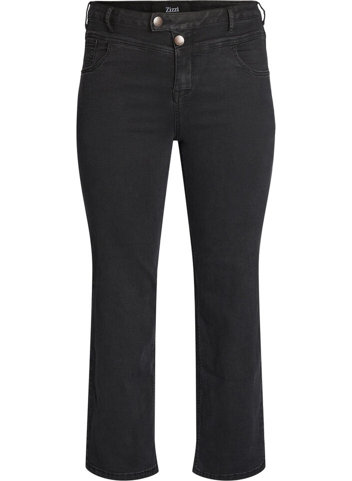 Gemma Jeans in Regular Fit mit hohem Bund, Schwarz, Packshot image number 0