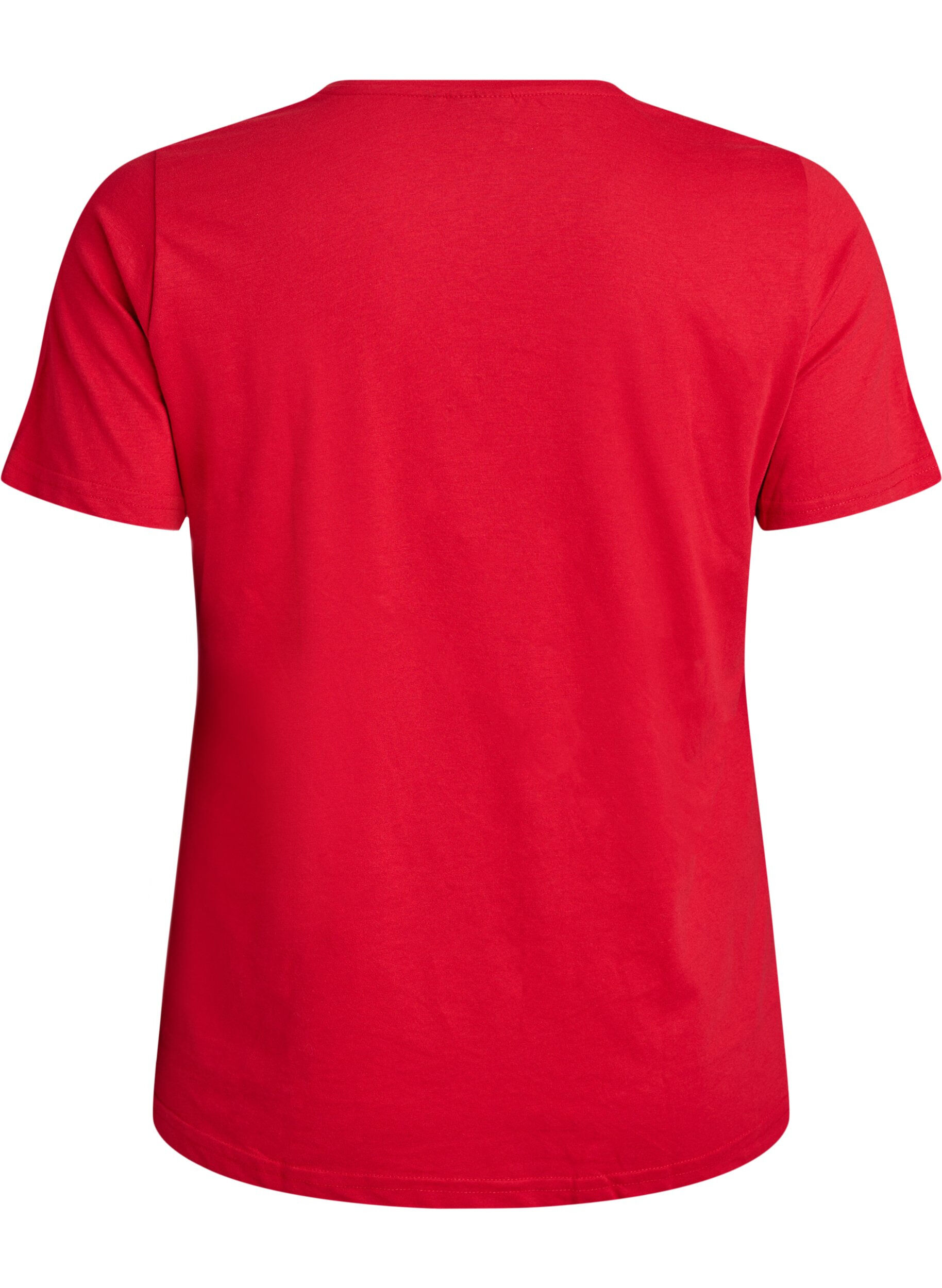 Zizzi FLASH - T-Shirt mit Print, Rot, Packshot image number 1