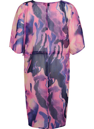Strand-Kimono mit Druck, Purple Swirl, Packshot image number 1