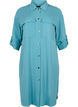 Lange Hemdjacke mit Knopfverschluss, Brittany Blue, Packshot image number 0