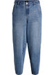 Hoch taillierte Barrel-Jeans, Blau, Packshot image number 0
