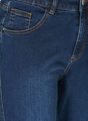 Hochtaillierte Ellen Bootcut Jeans, Dark blue denim, Packshot image number 2