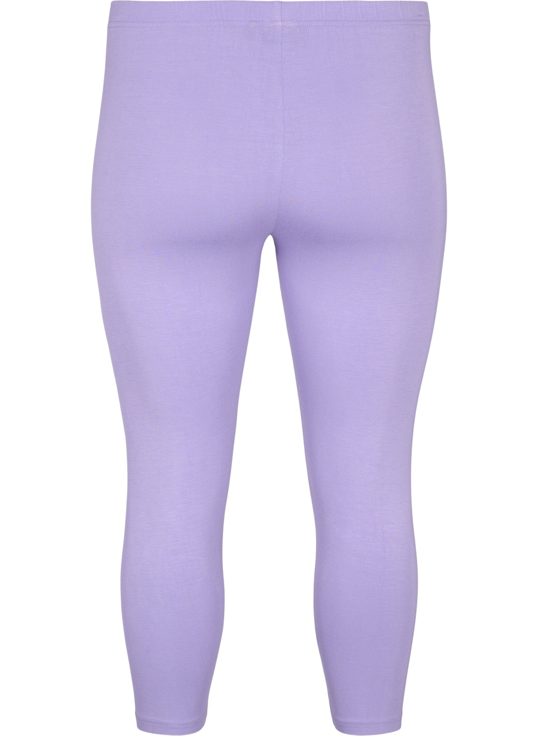 Zizzi Basic 3/4-Leggings aus Viskose, Lila, Packshot image number 1