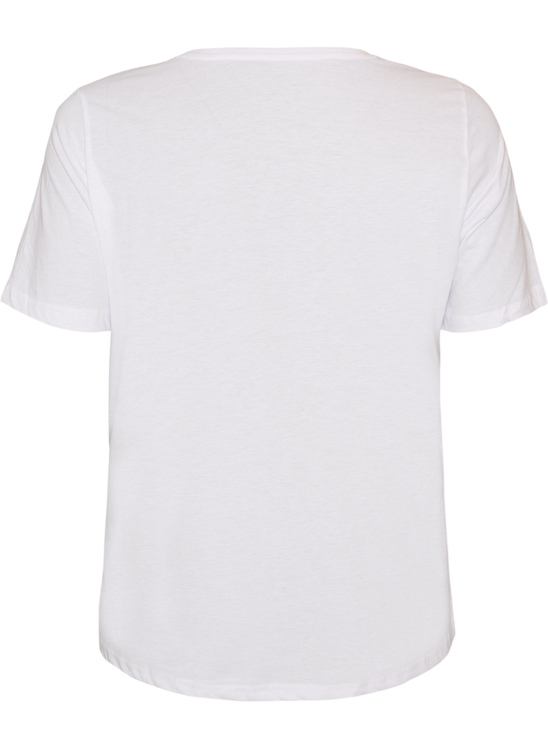 ZizziT-Shirt mit Print, Wei&szlig;, Packshot image number 1