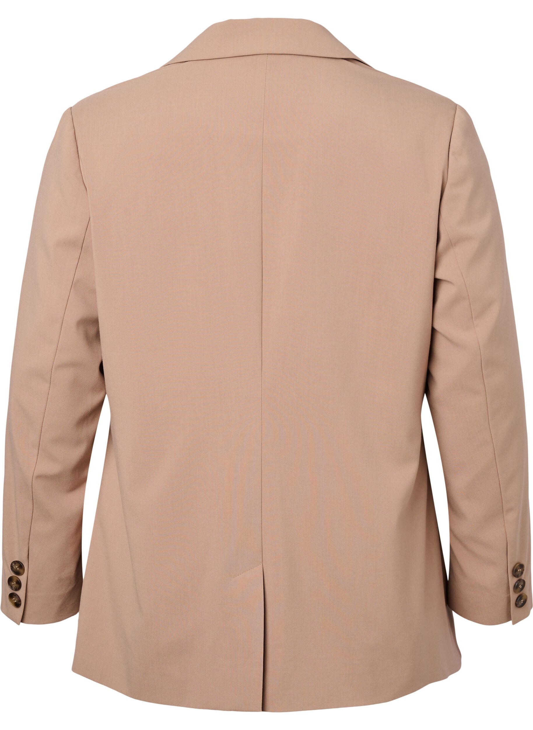 Zizzi Klassischer Blazer mit Druckknopfverschluss, Amphora, Packshot image number 1