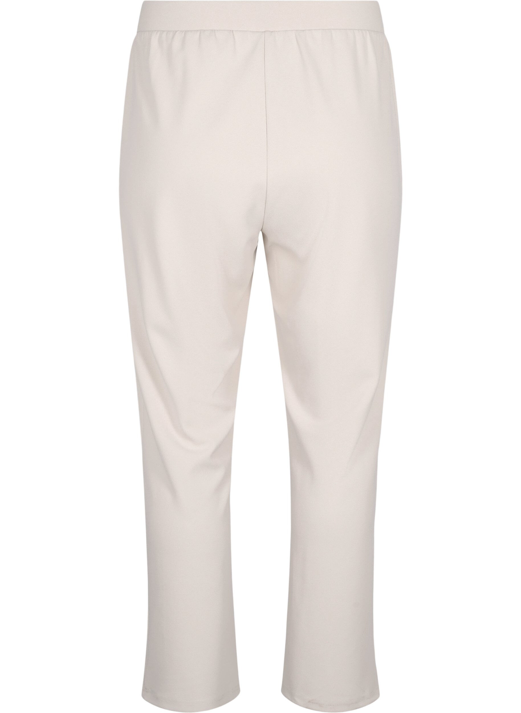 Zizzi Hose in Straight Fit, Beige, Packshot image number 1