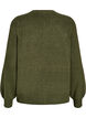 Strickjacke aus weichem Strick mit goldfarbenen Kn&ouml;pfen, Gr&uuml;n, Packshot image number 1