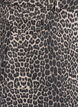 Kurzer Jeansrock mit Leo-Print und A-Linie, Braun, Packshot image number 3