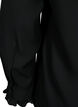 Langärmelige Rüschenbluse, Black, Packshot image number 3