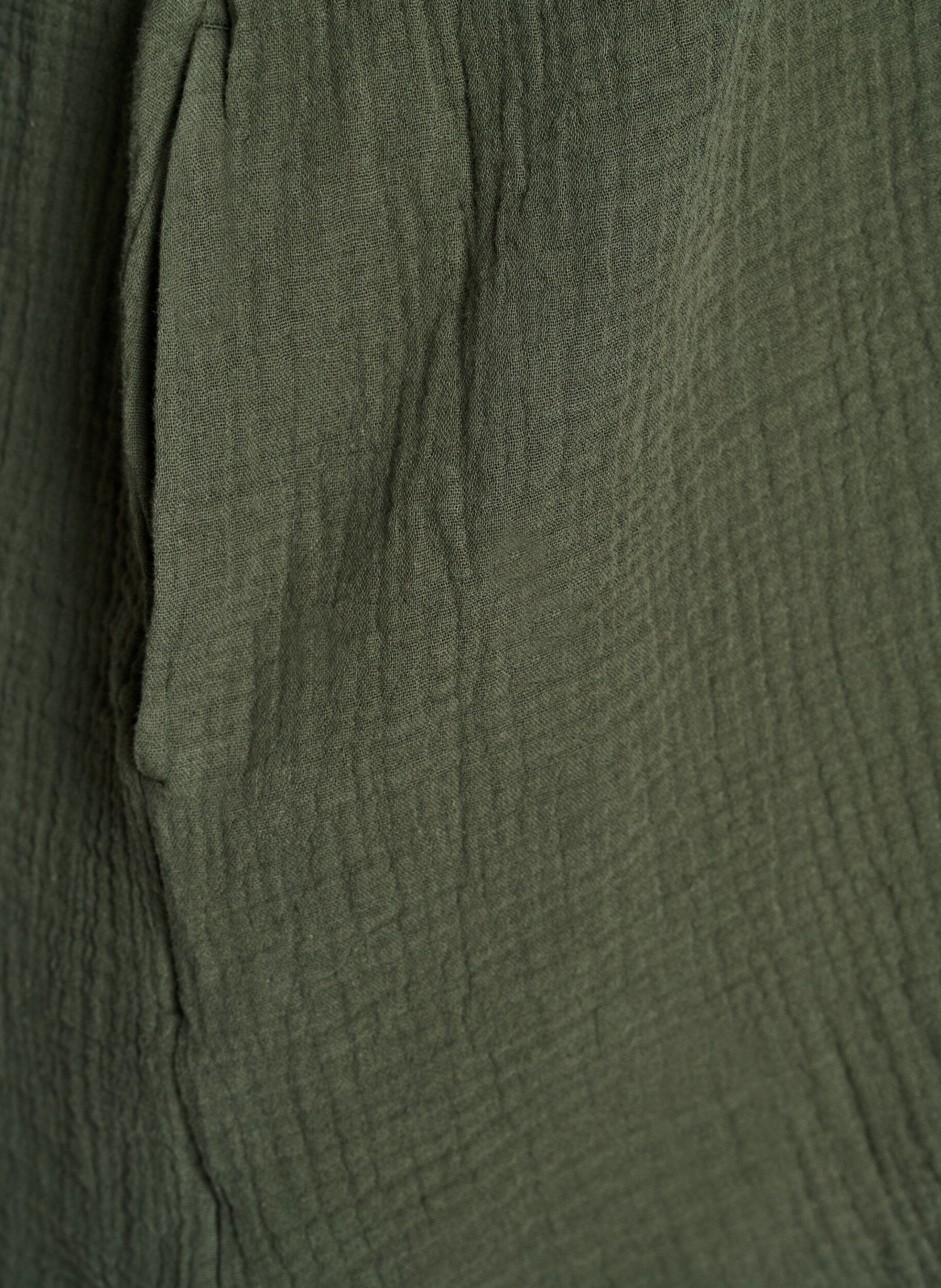 Zizzi Tunika aus Baumwollmusselin mit kurzen &Auml;rmeln, Gr&uuml;n, Packshot image number 3