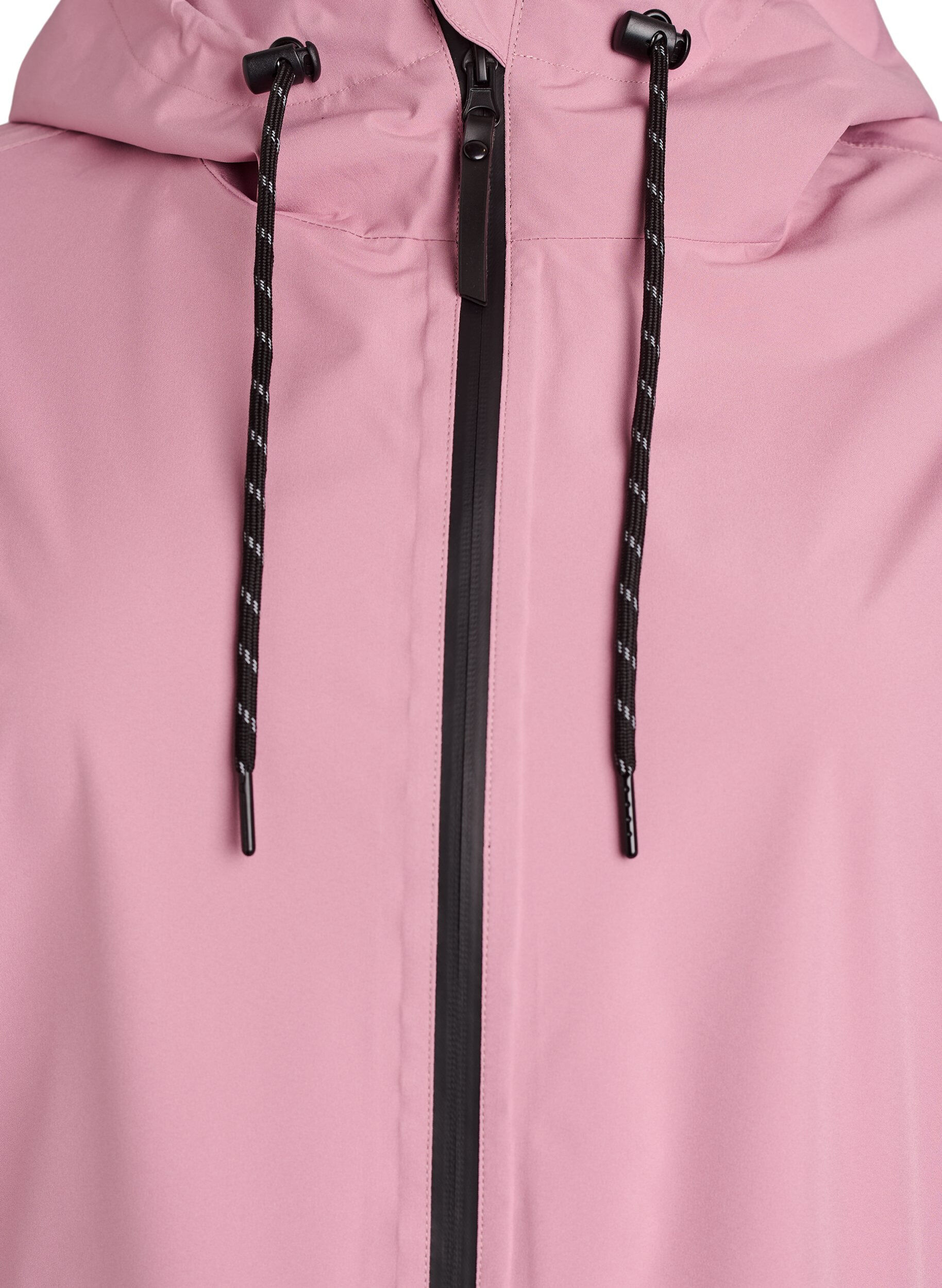 ZizziRegenjacke mit Taschen und Kapuze, Rot, Packshot image number 2