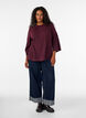 Ripppullover mit 3/4-&Auml;rmeln, Rot, Model image number 1