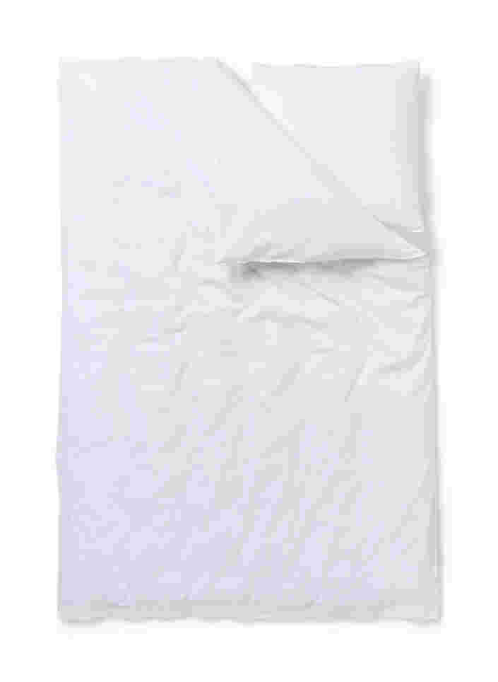 Kariertes Bettwäsche-Set aus Baumwolle, White/White Check, Packshot image number 1