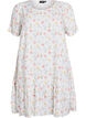 Kleid aus Viskose mit Schnittlinie, Wei&szlig;, Packshot image number 0