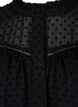  Hemdbluse mit Rüschen und Punktstruktur, Black, Packshot image number 2