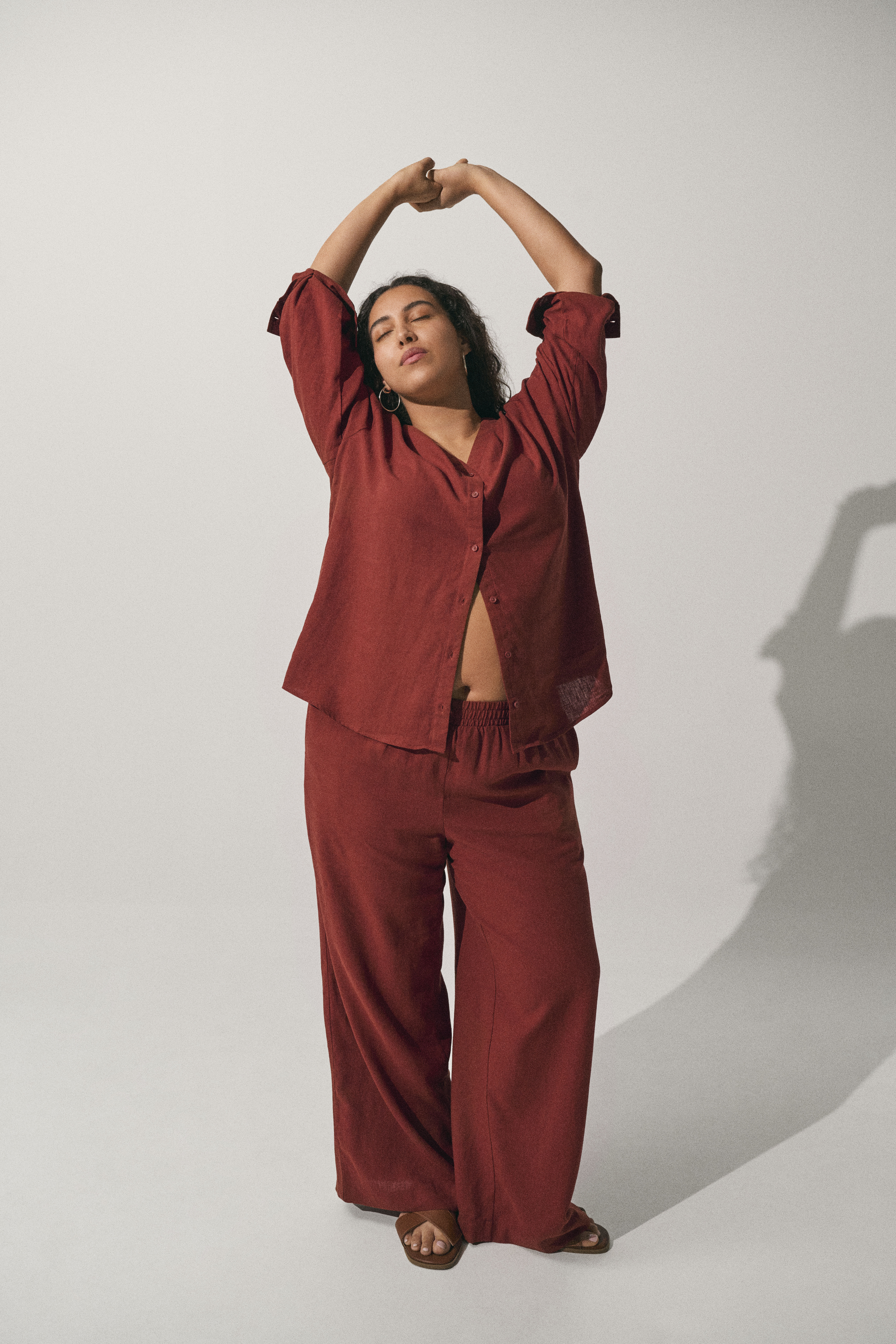 Passendes Leinen-Set, , Model