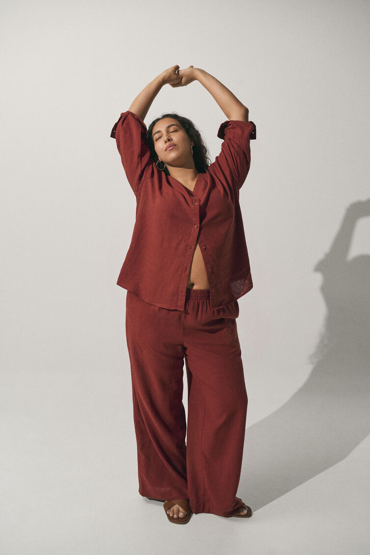 Passendes Leinen-Set, , Model