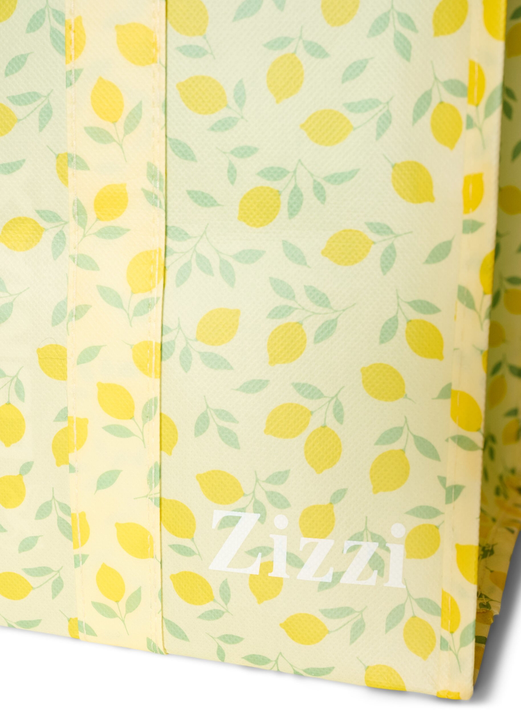 ZizziEinkaufstasche mit Rei&szlig;verschluss, Gelb, Packshot image number 2