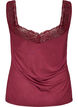 Top aus Viskose mit Spitze, Rot, Packshot image number 1