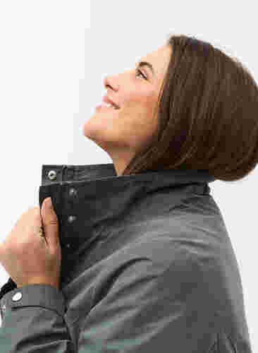 Jacke mit 2-Wege-Reißverschluss und Knopfverschluss, Greige, Model image number 2