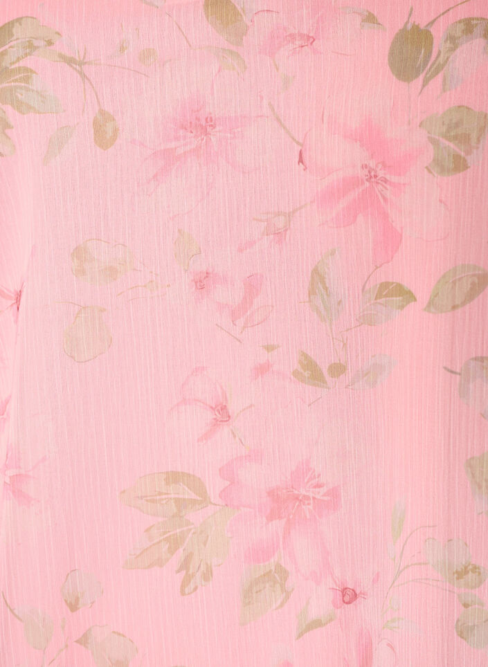 Bluse aus Chiffon mit gebl&uuml;mtem Print und langen &Auml;rmeln, Rot, Packshot image number 2