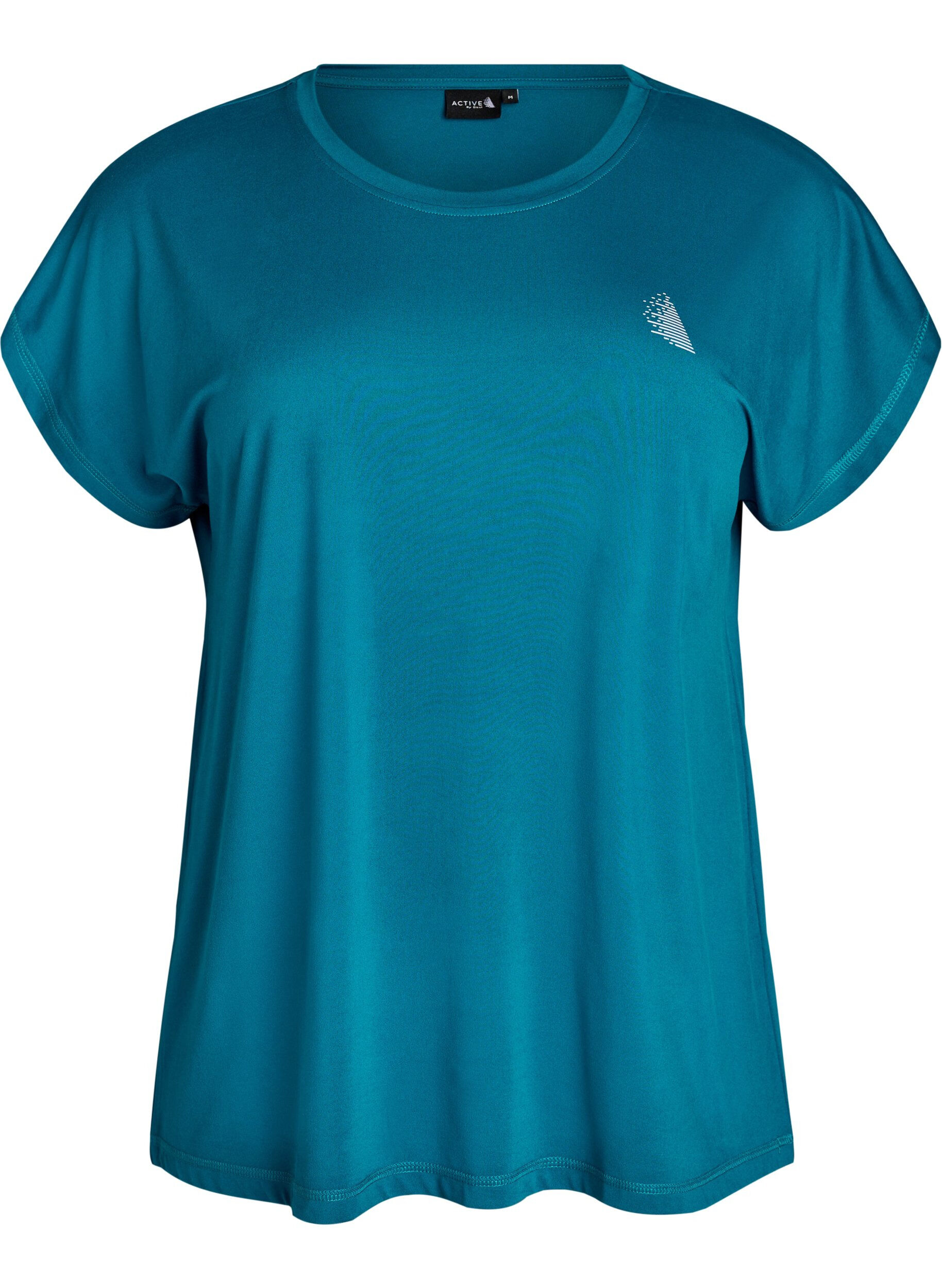 ZizziEinfarbiges Trainings-T-Shirt, Gr&uuml;n, Packshot image number 0