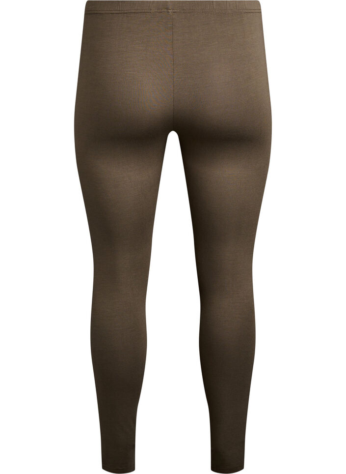 Basic Leggings aus Viskose, Grün, Packshot image number 1