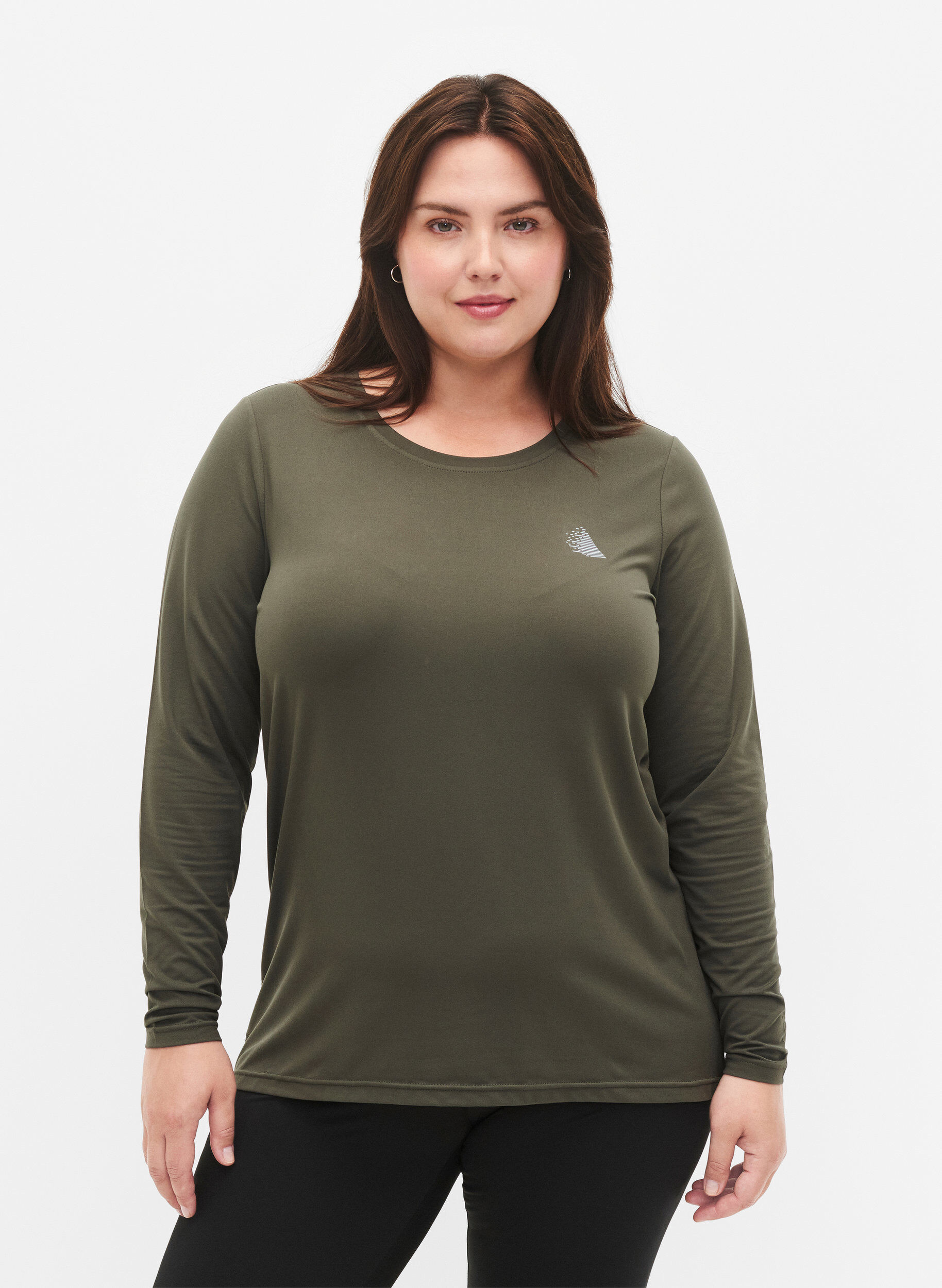 Zizzi Lang&auml;rmeliges Trainingsshirt, Chimera, Model image number 0