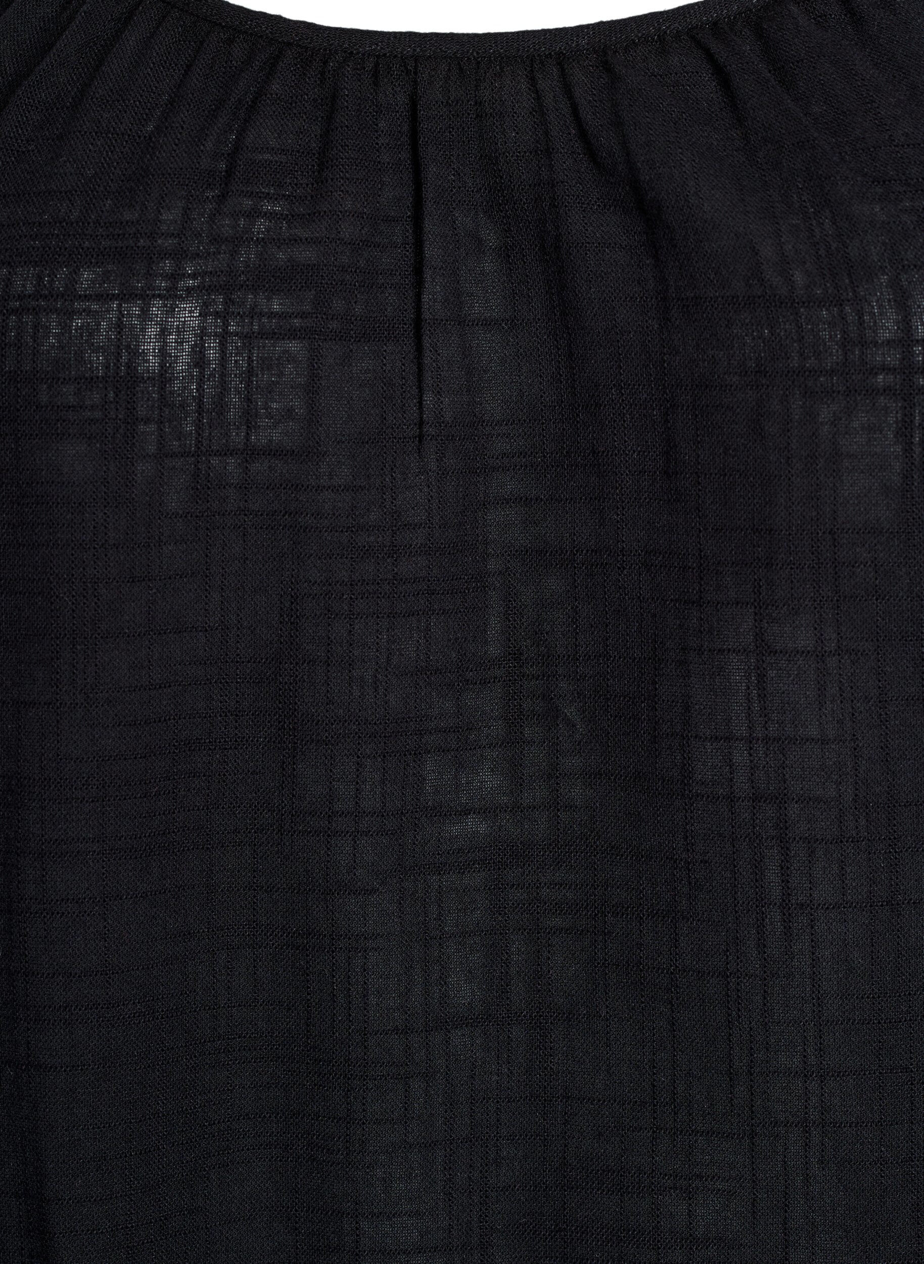 Zizzi FLASH - Baumwollkleid mit Midi-L&auml;nge und Tr&auml;gern, Schwarz, Packshot image number 2