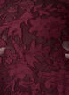Transparente Bluse mit floraler Struktur und langen &Auml;rmeln, Rot, Packshot image number 2