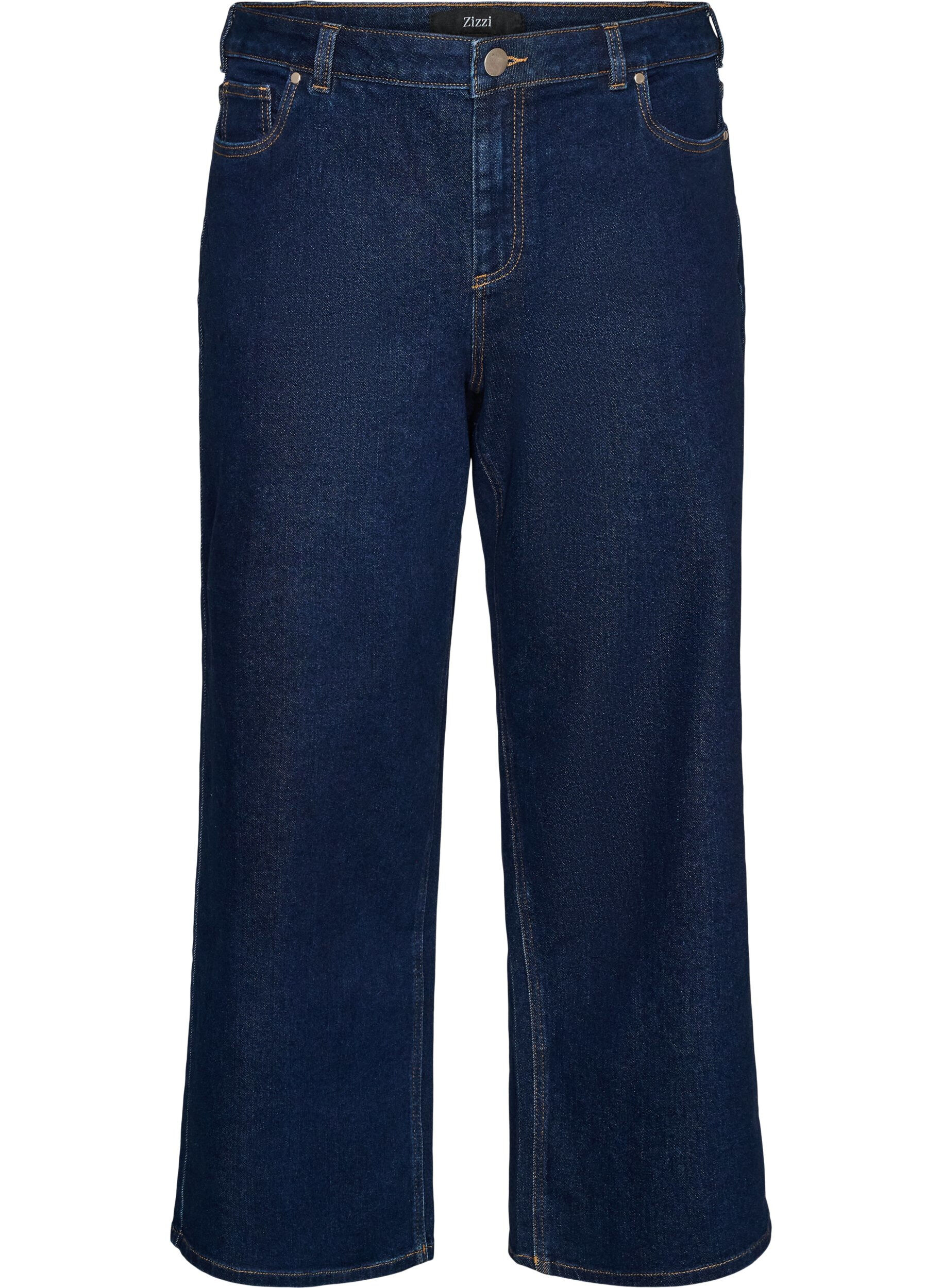 ZizziMyra Jeans mit hoher Taille und weiter Passform, Blau, Packshot image number 0
