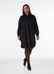Hemdblusenkleid aus Cord mit Kragen und Knopfleiste, Schwarz, Model image number 1