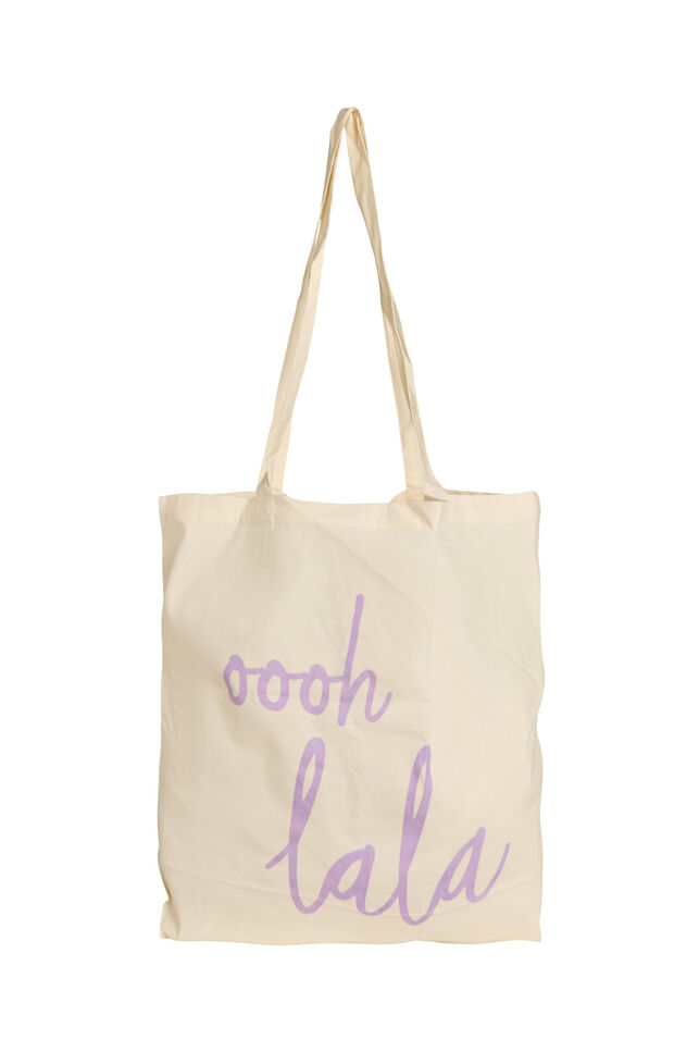 Tote Bag mit Print, lila, Packshot image number 0