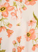 Viscose blouse with floral print and short sleeves, Vanilla, Packshot image number 2