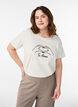 T-Shirt mit Print, Wei&szlig;, Model image number 0