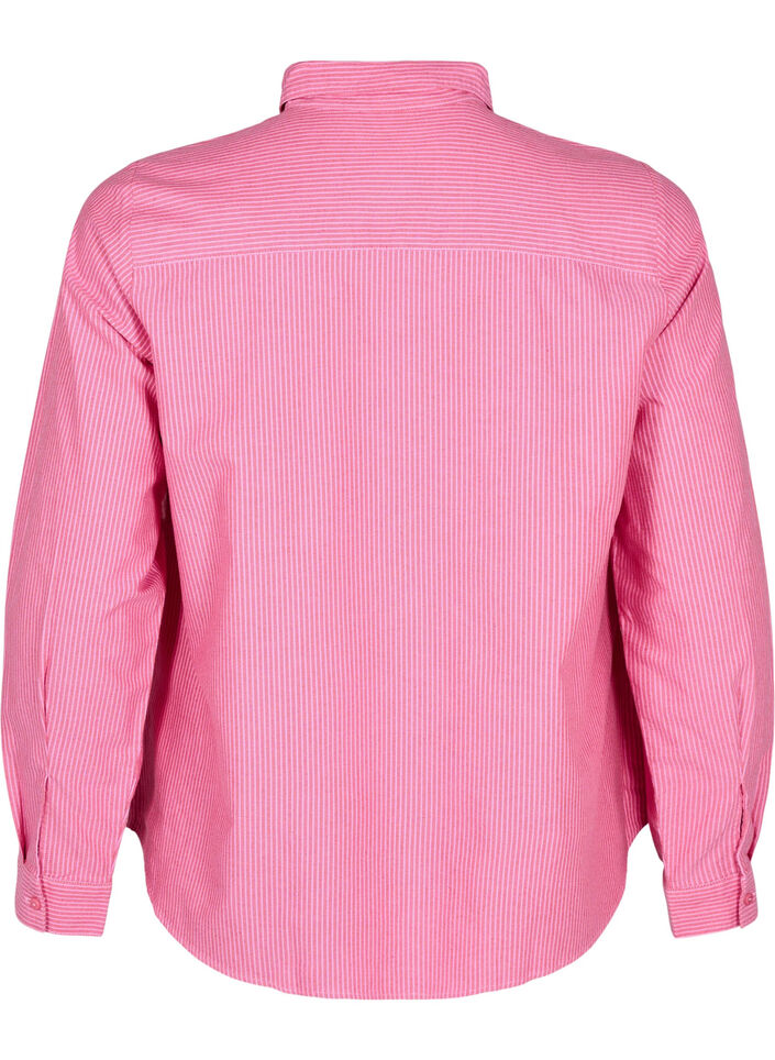 Lang&auml;rmliges Baumwollhemd, Rot, Packshot image number 1