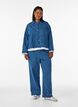 Jeansjacke mit Destroyed-Muster, Blau, Model image number 1