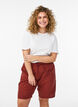 Lockere Shorts aus Baumwolle mit Taschen, Rot, Model image number 0